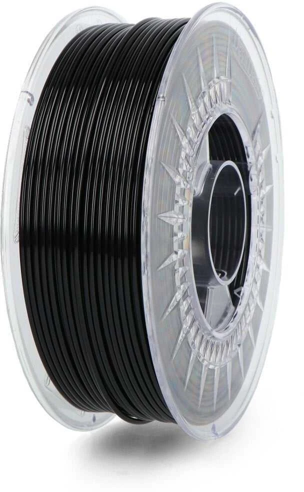 Juodas PET-G siūlas 2.85mm ant skaidrios ritės
