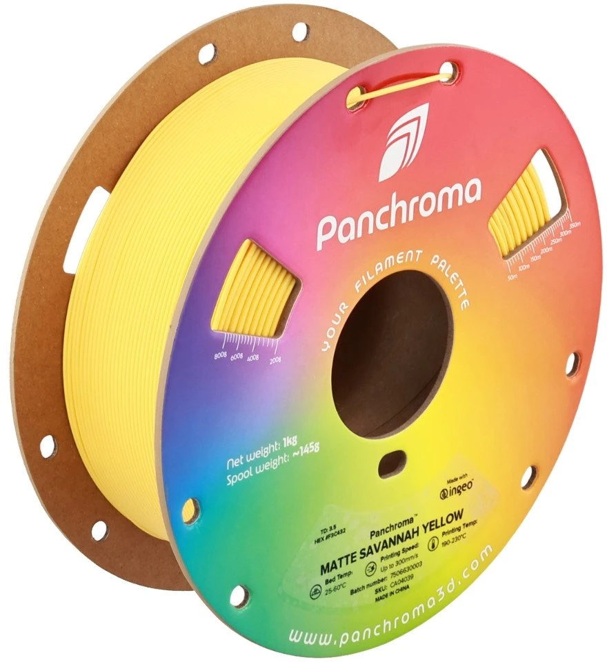 Polymaker Panchroma PLA Matte 1.75mm 1kg - Savannah Geltona