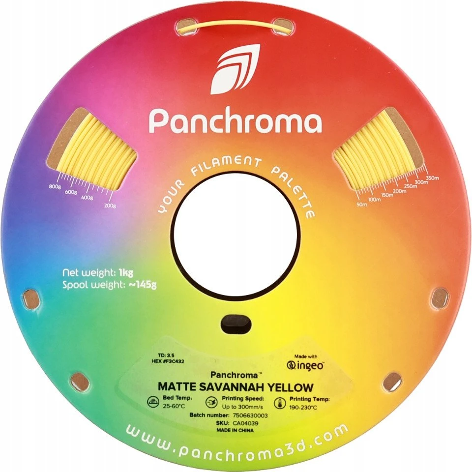 Polymaker Panchroma PLA Matte 1.75mm 1kg - Savannah Geltona
