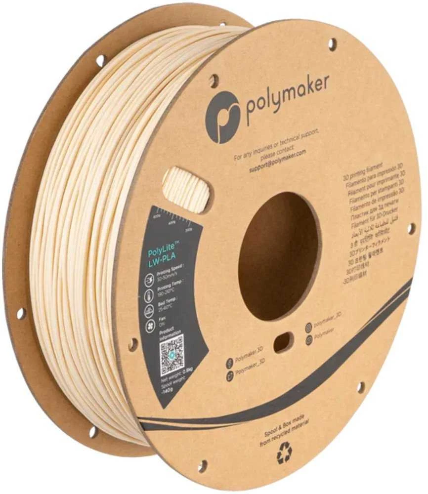 Polymaker PolyLite LW-PLA - 0.8kg - 1.75mm - Baltas
