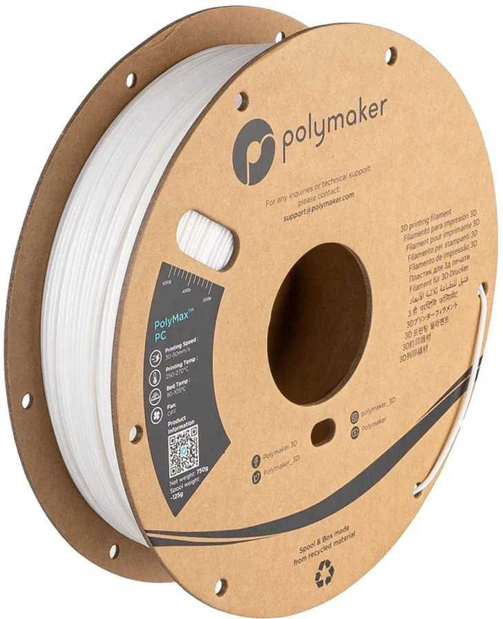 Polymaker PolyMax Tough PC balto siūlo ritė