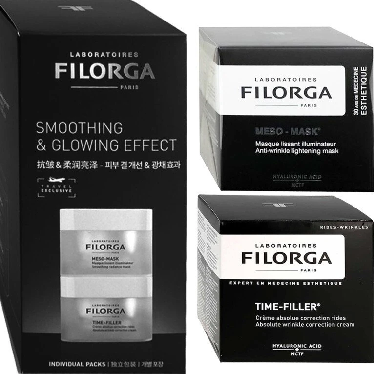Set Filorga: Time-Filler Anti-Wrinkle Kreminis For Face, 50 ml + Meso-Mask Anti-Wrinkle Kreminis Mask For Face, 50 ml