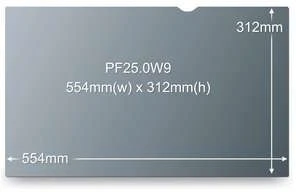 Filtras 3M privatinantis 25'' 16:9 (PF250W9B)