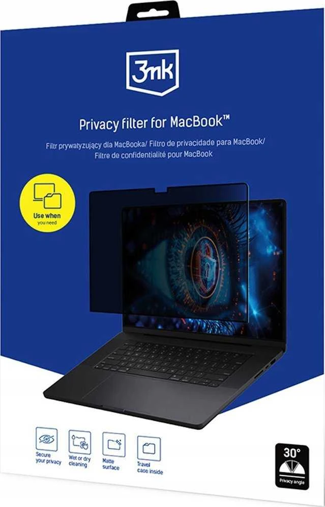 Privatumo plėvelė 3mk Privatumo filtras Apple MacBook Pro 13" 2016 / Oras 13" 2018 m