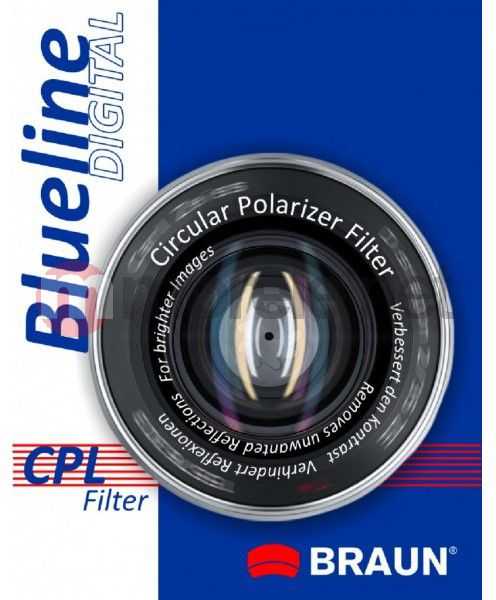 Filtras Braun Phototechnik Filtras foto Blueline CPL 49mm blucpl49
