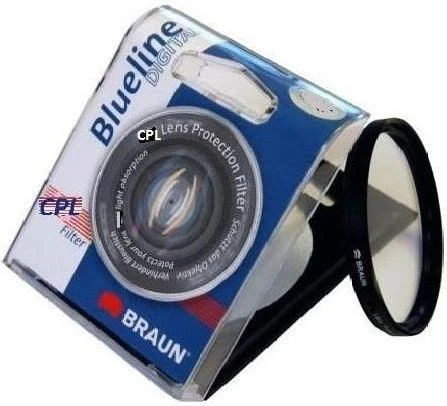 Braun 62mm Blueline Circular Polarising Filter 6,2 cm Poliarizuojantis fotoaparato filtras