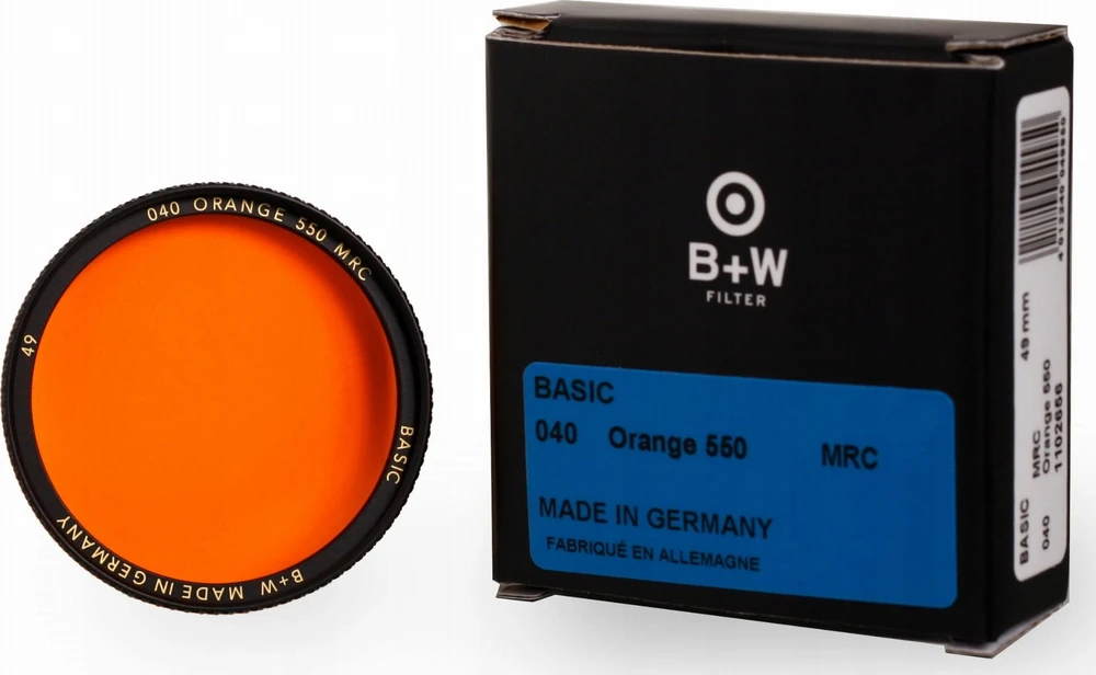 Filtras B+W Filtras oranžinė Basic 040 Oranžinis MRC 1102657 52mm