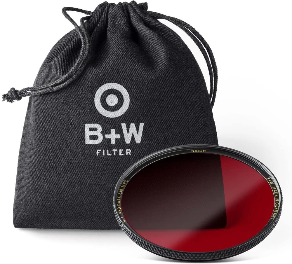 B+W filtras tamsiai raudonas B+W Basic 091 Raudona Dark 630 MRC 1102697 52mm