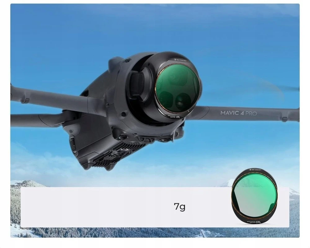 K&F Concept Nano-X 8K HD CPL poliarizacinis filtras skirtas dronui DJI Mavic 4 Pro / KF01.2071V1