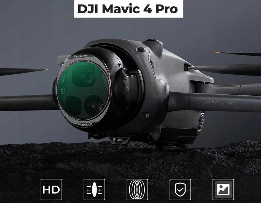 K&F Concept Nano-X 8K HD CPL poliarizacinis filtras skirtas dronui DJI Mavic 4 Pro / KF01.2071V1