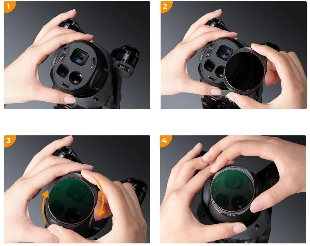 K&F Concept Nano-X 8K HD CPL poliarizacinis filtras skirtas dronui DJI Mavic 4 Pro / KF01.2071V1