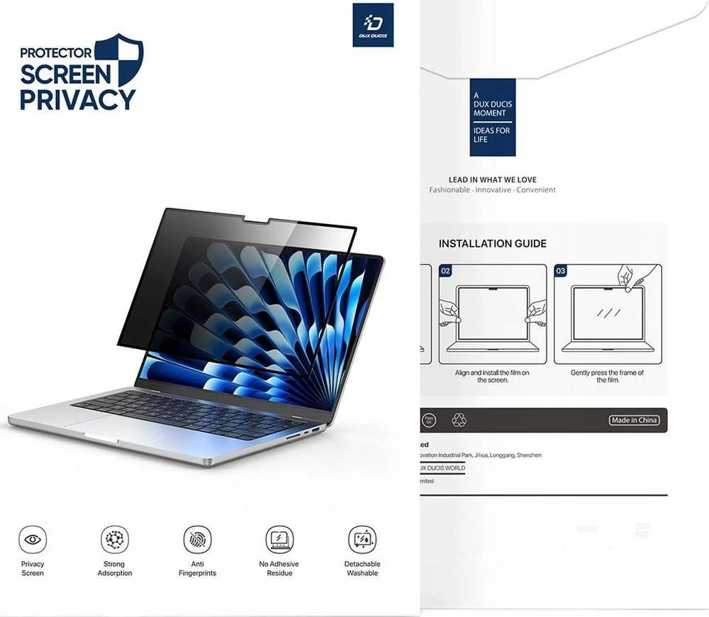 Dux Ducis privatumo filmas MacBook Pro 15” (2017/2018 m.)