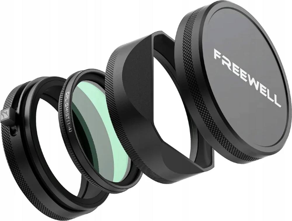 Freewell FujiX100 filtrų rinkinys su objektyvo gaubtu (juodas)
