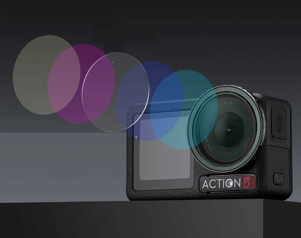 K&F Filtras Pilkas Fader reguliuojamas ND32-512 Dji - Osmo Action 3 4 5 Pro / Kf01.2753