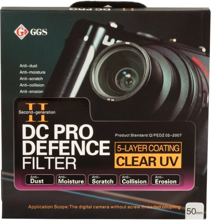 GGS filtras GGS Pro Defense II kartos UV apsauginis filtras 50 mm