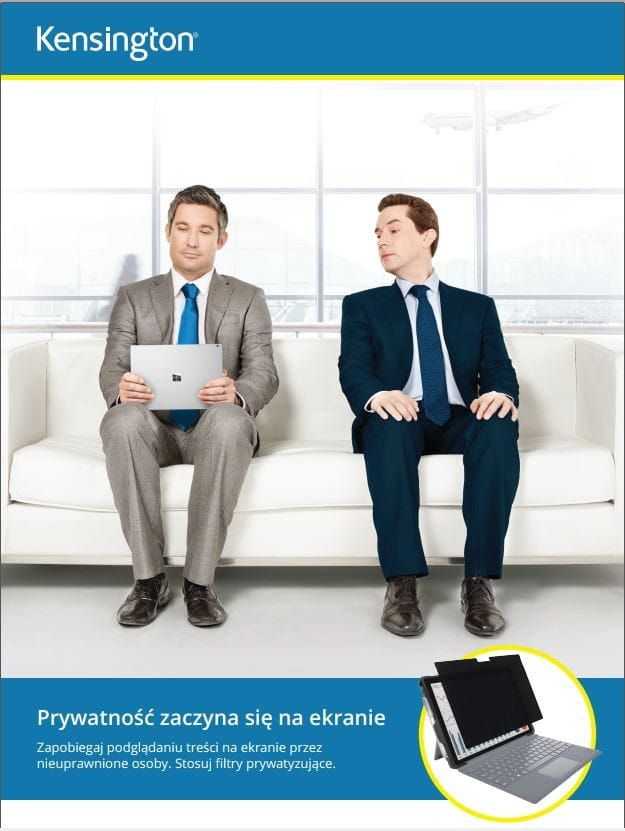 Kensington 626478 ekrano privatumo filtras Berėmio ekrano privatumo filtras 49,5 cm (19.5")