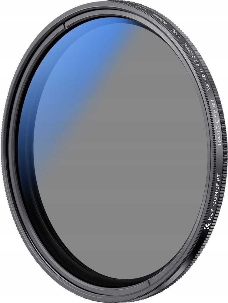 Kf filtras 58 mm 58 mm K&F CONCEPT tipas FADER pilkas REGULIUOJAMAS Nano-C ND2-ND2000 / KF01.2442