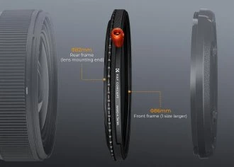 Filtras Kf Filtras Nano-X MRC CPL ir Fader ND2-32 ir Juodas Mist 1/4 - 62 mm