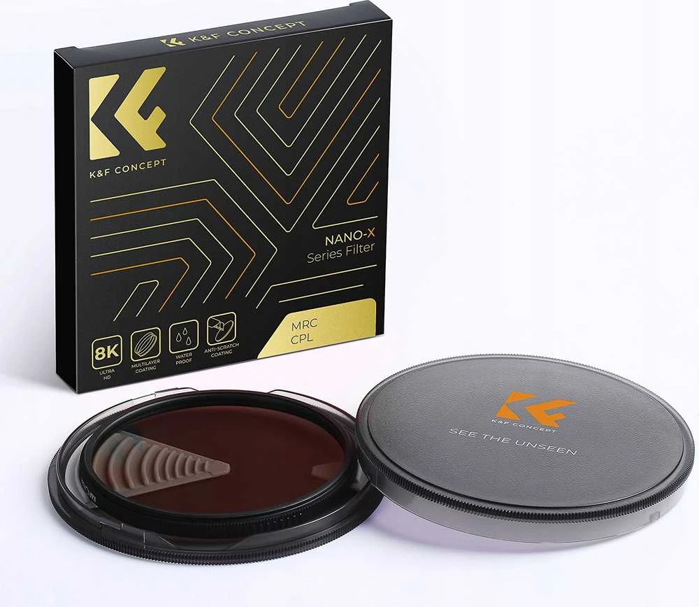 Fotografijos filtras - K&F Concept Nano-X MRC CPL 95mm Poliarizacinis Filtras