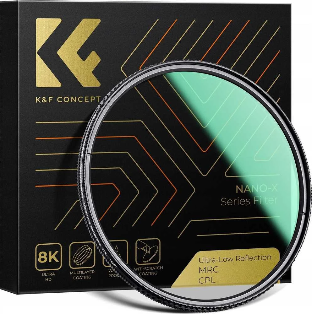 Filtras Kf FILTRAS Polaryzacyjny CPL K&F CONCEPT NANO-X itin žemas atspindys 40,5 mm / KF01.2470