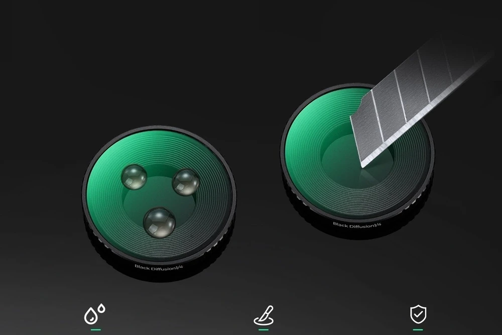 Filtras Kf Juodas Diffusion 1/4 Nano-x Insta360 Go Ultra kamerai / K&f Concept / Kf12.0012 (SB11898)