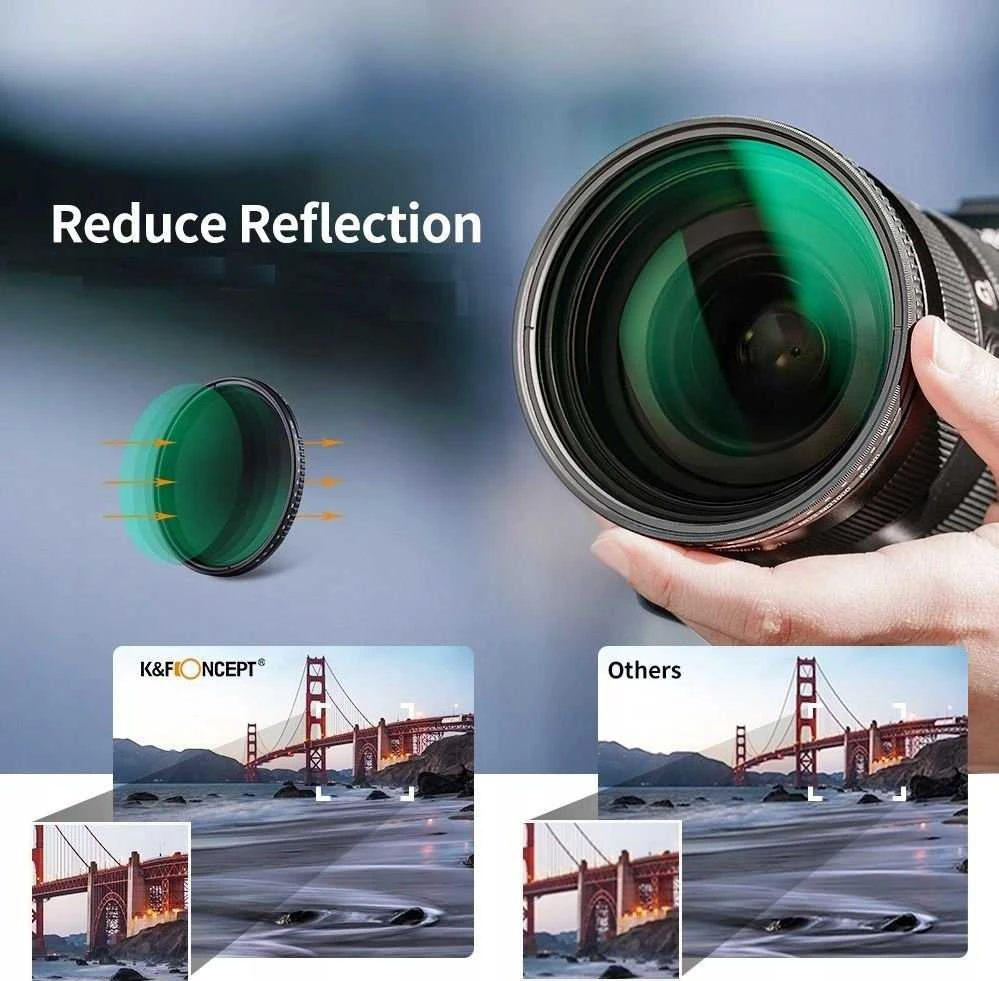 Filtras Kf rutulinis reguliuojamas ND3 - ND1000 55mm / 55Mm / Kf01.1832