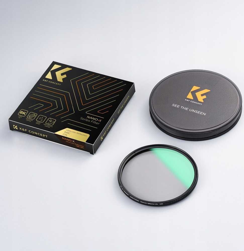 Filtras Polaryzacyjny Cpl K&f Concept Nano-x Ultra-low Reflection 43mm 43 Mm / Kf01.2471