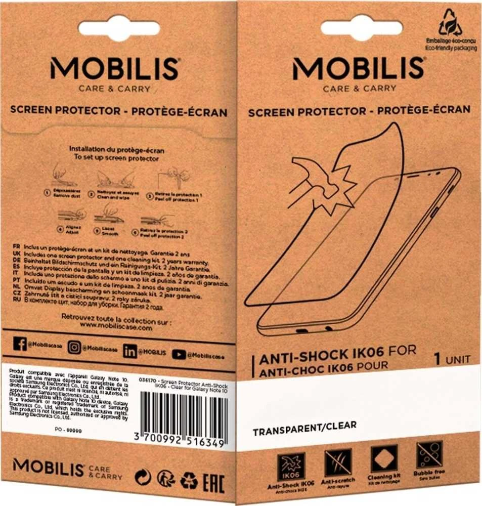 Mobilis EKRANO APSAUGA NUO SMŪGIŲ