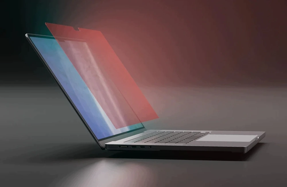 Filtras MOFT BodyGuardz Raudona light Converter - folia ochronna su konwerterem światła niebieskiego do MacBook Pro 16'' 2025 M5 (BST5AMP6TC026RS)