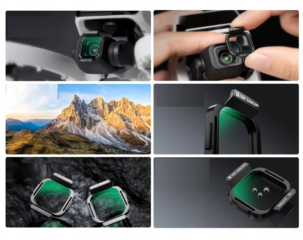 K&f Filtras Pl Poliarizacinis Nano-x 8k Ultra Hd K&f Concept Dronui Dji Flip / Kf01.3080