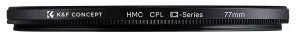 Cirkulinis poliarizatorius - K&F Concept 62mm CPL filtras