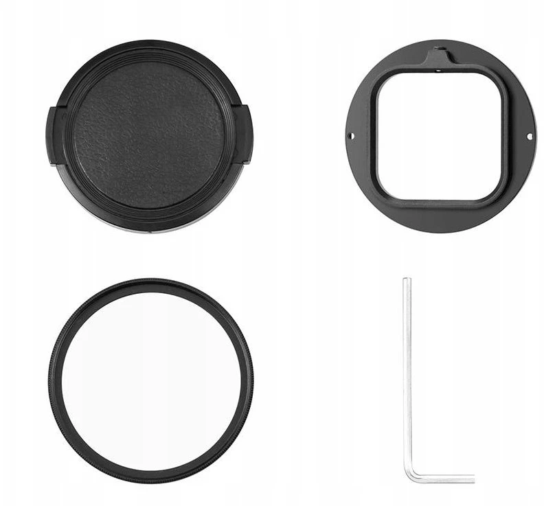 Puluz 3 in 1 rinkinys UV filtras adapteris 52 mm filtrams dangtelis Insta360 Ace Pro 2 / Pu770b