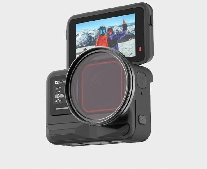 Puluz 3 in 1 rinkinys UV filtras adapteris 52 mm filtrams dangtelis Insta360 Ace Pro 2 / Pu770b