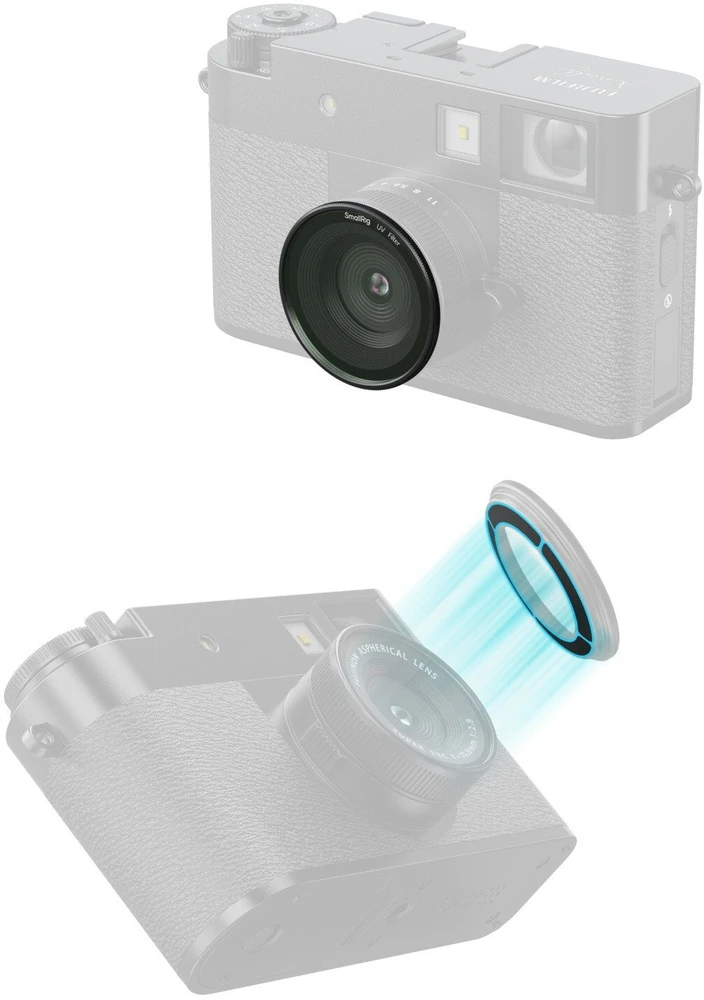 SmallRig magnetinis UV filtras skirtas FUJIFILM X half, juodas (5214)