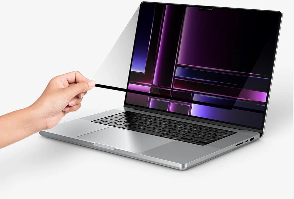 Spigen „SafeView“ 1 pakuotė – „MacBook Pro 16“ M4 2024/M3 2023/M2 2023/M1 2021