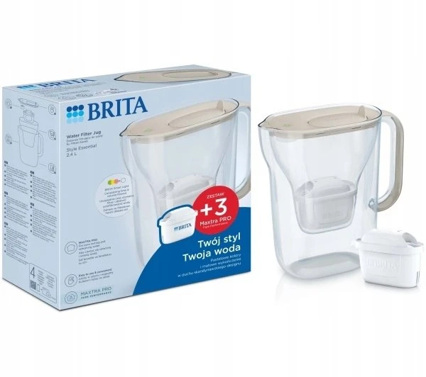 Brita Style Essential + 3 MAXTRA PRO PURE PERFORMANCE (Baltas)