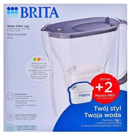 Brita Style Essential + 2 MAXTRA PRO PURE PERFORMANCE (grafito spalvos)