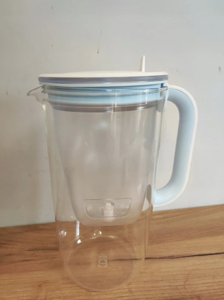 Brita Glass+ filtro ąsotis su 2 MaxtraPro PP kasetėmis (mėlynas; 2,5 l)