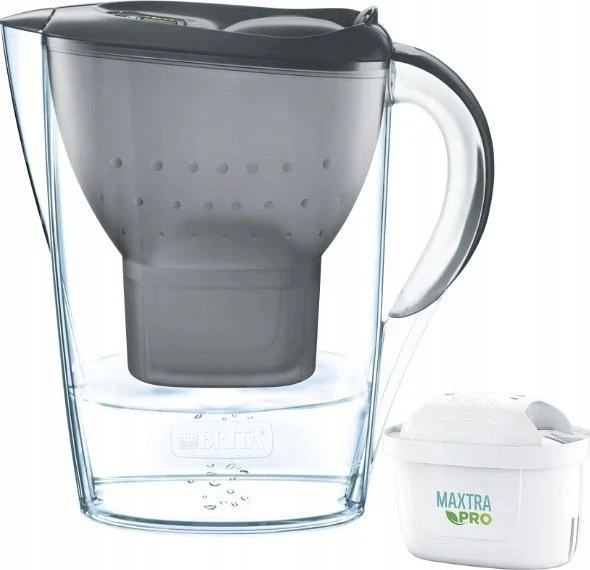 Vandens filtravimo ąsotis BRITA Marella Cool Graphite, 2,4 l + 1 vandens filtravimo filtras
