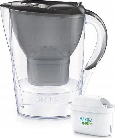 Vandens filtravimo ąsotis BRITA Marella Cool Graphite, 2,4 l + 1 vandens filtravimo filtras