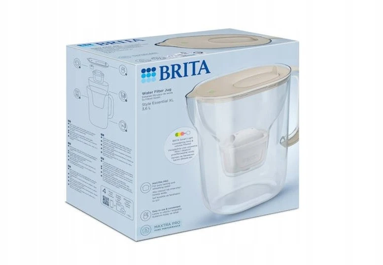 BRITA Style ESSENTIAL XL smėlio filtro ąsotis + MX Pro Pure Performance filtras