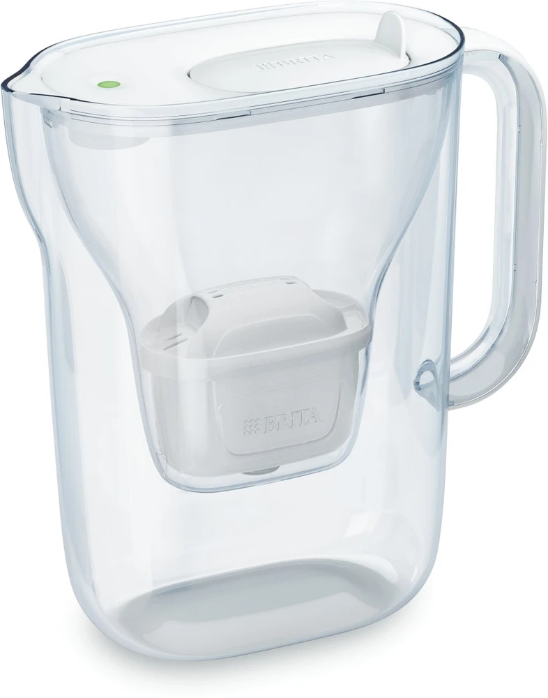 Vandens filtravimo ąsotis BRITA Style Essential 2.4L, baltas su vandens filtrais MAXTRA PRO PURE PERFORMANCE, 4 vnt.