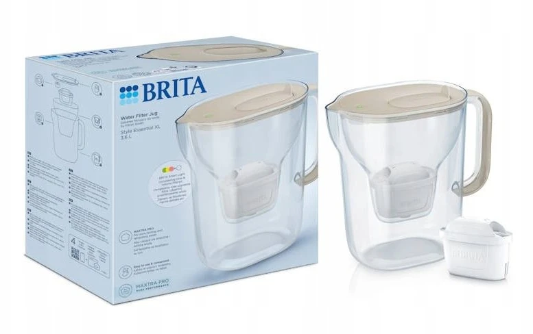 BRITA Style ESSENTIAL XL smėlio filtro ąsotis + MX Pro Pure Performance filtras