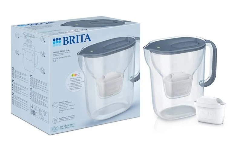 BRITA Style ESSENTIAL XL grafito filtro ąsotis + MX Pro Pure Performance filtras
