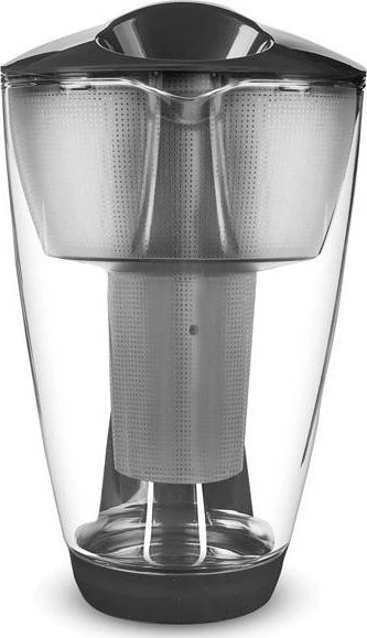 Filtravimo ąsotis Dafi Dafi CRYSTAL LED 2L Juodas stiklinis dzbanek filtrujący su 1 wkładem