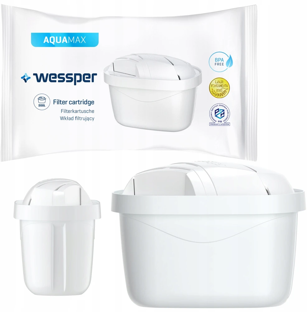 Filtravimo ąsotis Wessper D3 SLIM AQUAMAX ąsotis (WES205-NB)