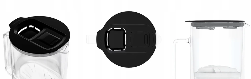 Filtravimo ąsotis Wessper ąsotis Wessper D4 BOROSILICATE MINI futureflow™ Aquamax (WES208-FF-BK)