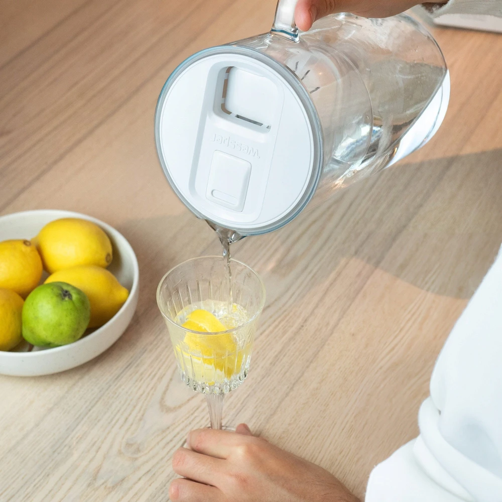 Filtravimo ąsotis Wessper D2 Borosilicate FutureFlow Aquamax (WES201-FF-WH)
