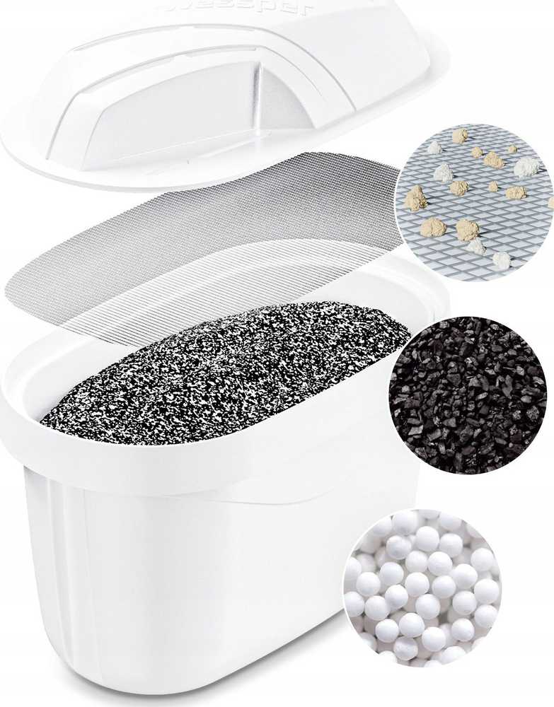 Filtravimo ąsotis Wessper Dzbanek D2 Borosilicate FutureFlow Aquamax (WES201-FF-BK)