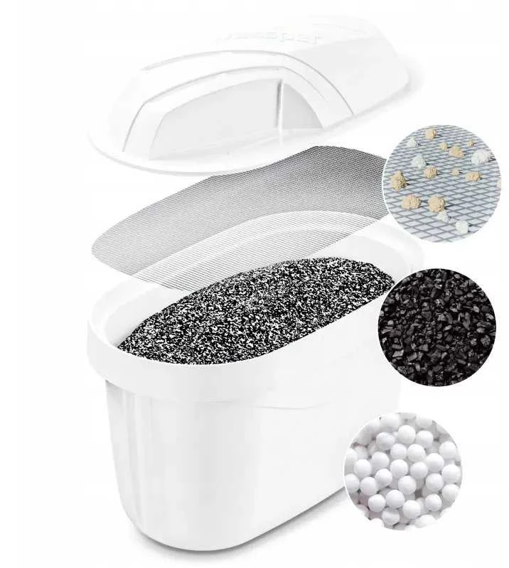 Vandens filtravimo ąsotis Wessper Aquamax Crystalline + 1 vandens filtras | baltas